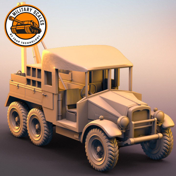 D Printable Morris Commercial Cdsw X Wrecker By Militaryscales