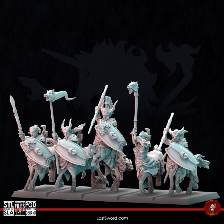 3D Printable Wild Riders by LastSword Miniatures