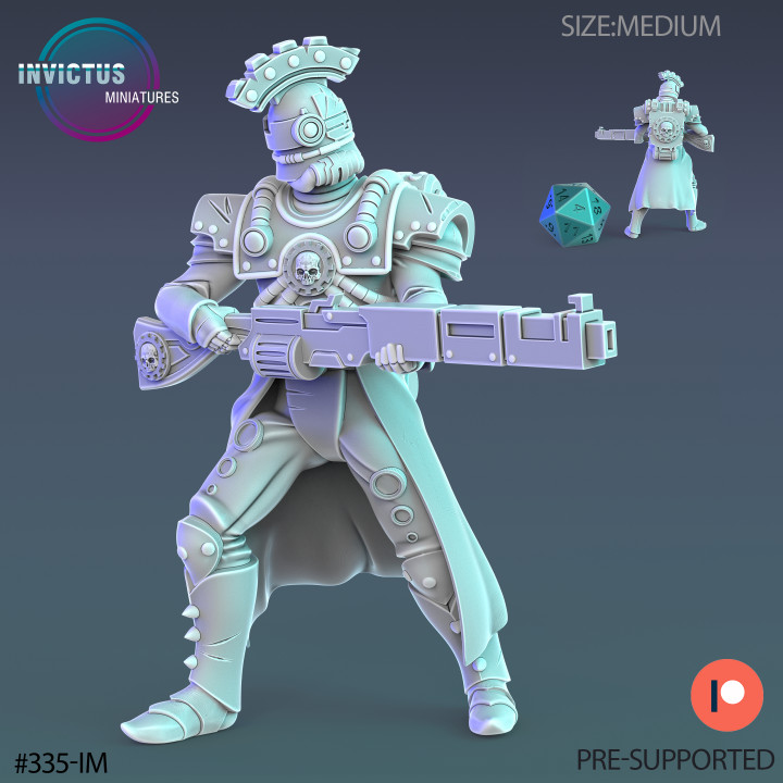 Mechanoid Officer Set / Alien Soldier / Space Assasin / Cyberpunk Warrior / Cosmic Invasion / Trooper Attack / Sci-Fi Encounter image