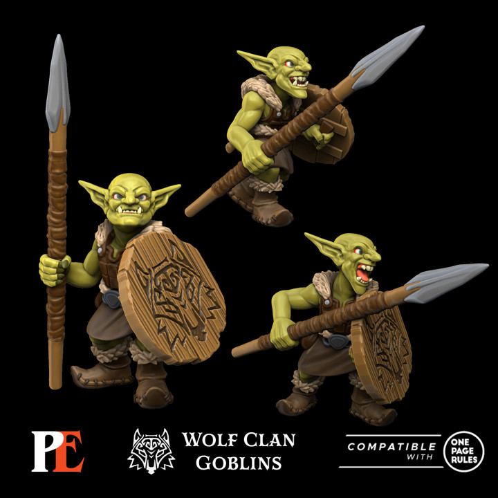 Warriors (Spear Shield) - Wolf Clan Goblins