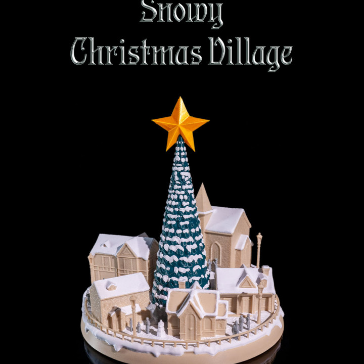 Snowy Christmas Village image