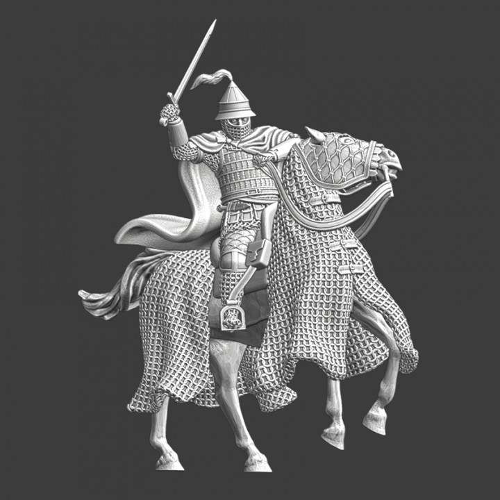 3D Printable Mounted Kievan-Rus warrior - Medieval Miniature by ...