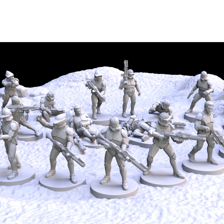 Assault Clone Trooper Miniatures