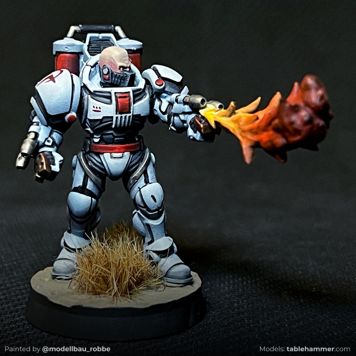 Flamer Breachers (super human heavy weapons team with flamethrower gauntlets) image