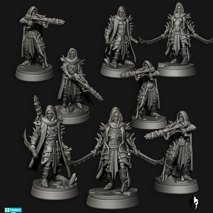 3D Printable Desert Elves - SandWalkers by Edge Miniatures