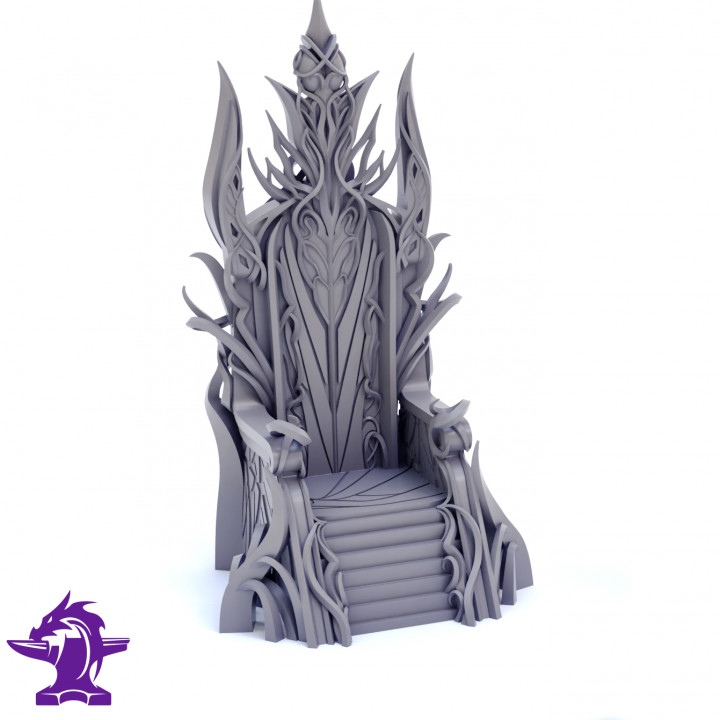 The Baron | Elf Noble Seated on Throne | 2 Seperate Models Male Elf & Throne