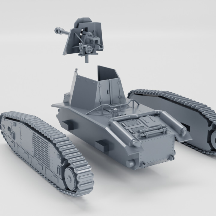 3D Printable 10.5cm leFH 18/3 auf Geschutzwagen B2 (Germany, WW2) by ...