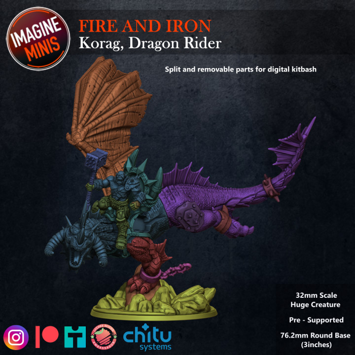 Fire and Iron - Korag, Dragon Rider image