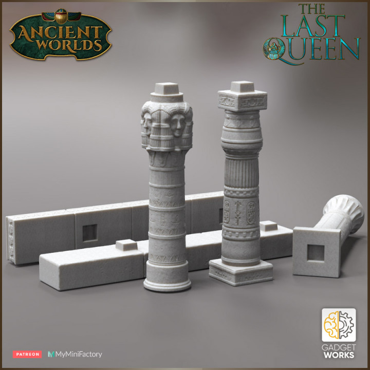 Egyptian Ptolemaic colonnade - The Last Queen image