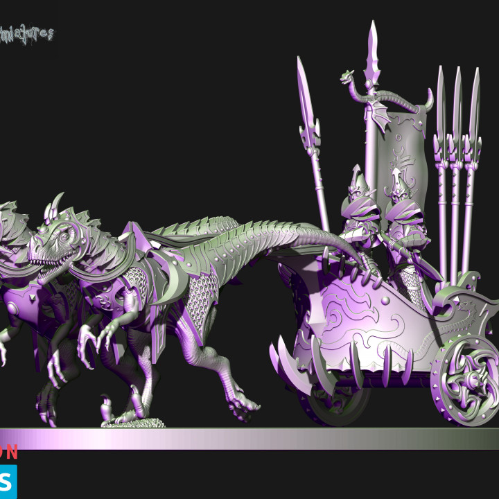 Dark Elves raptor chariot image