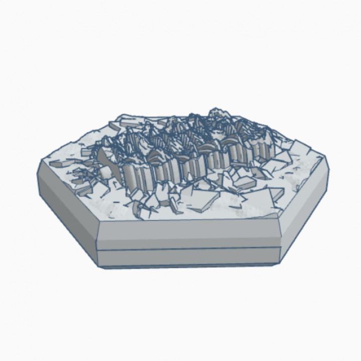 Destroyed Fusion Generator Hex Map Scale HMSSFD021