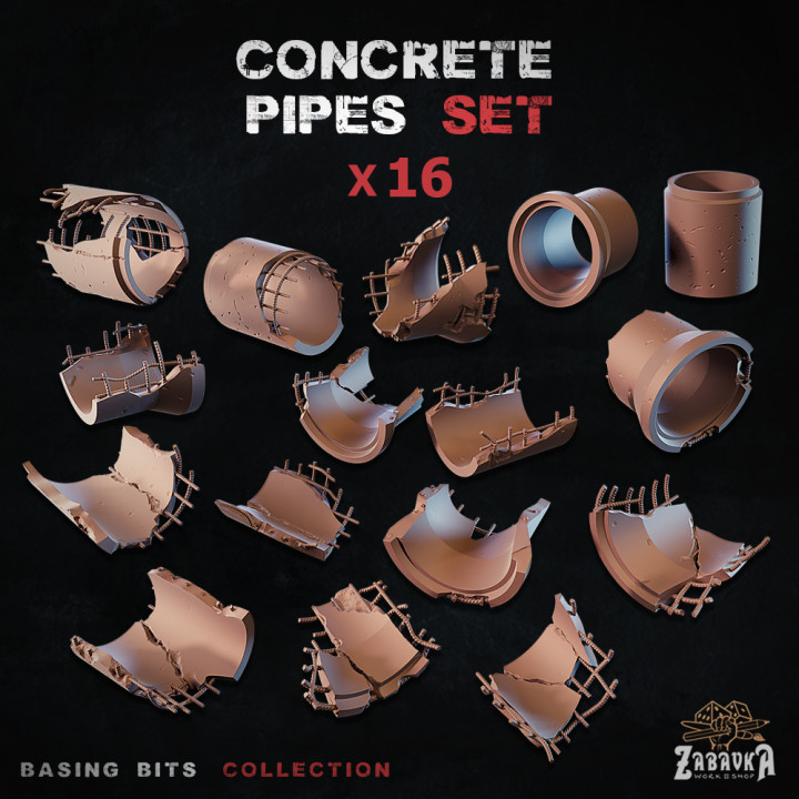 Concrete pipes - Basing Bits image