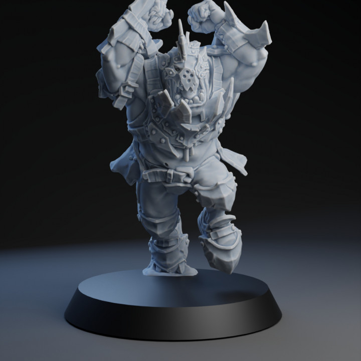 3D Printable Fantasy Football Pig Iron Pummelers Orc team - Part 2 by ...