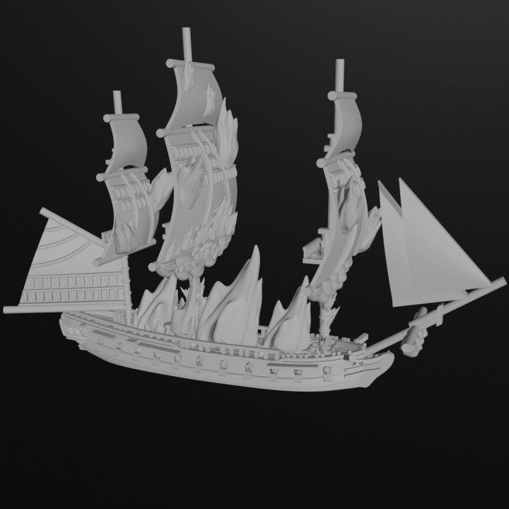 GB Tisiphone-class Fireship (16 guns), 1779-1816 & Blender Exporter, AOA-GB-36