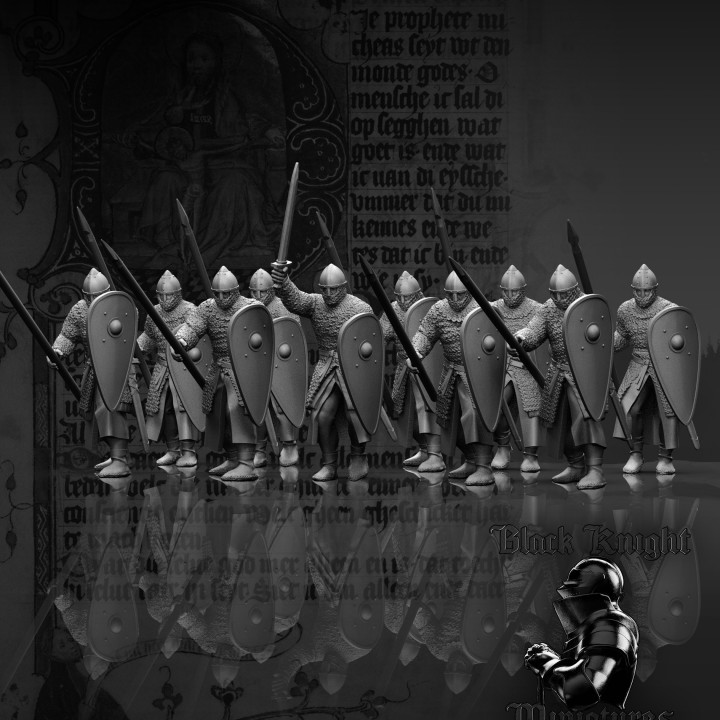 13th century - Polish Men at Arms x 10 image