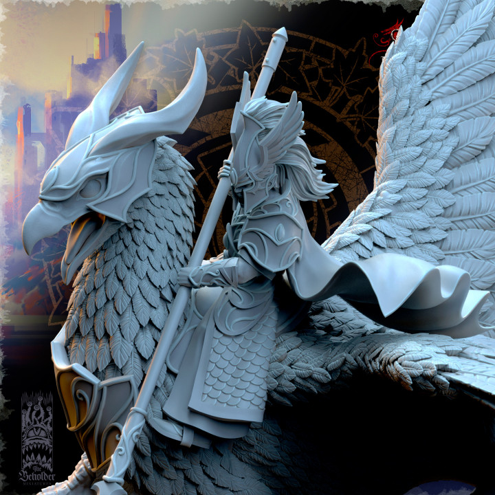 Ashur, Silvermoor Elves Hero on War Gryphon