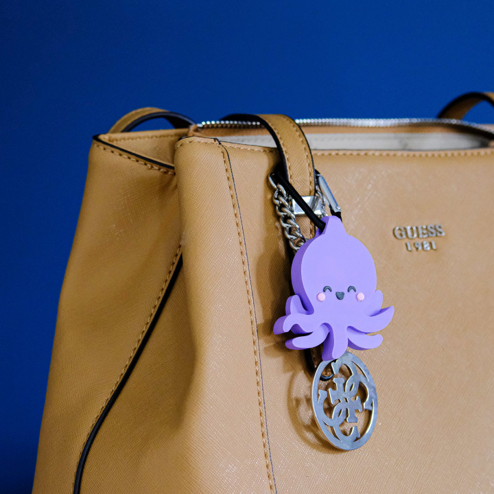 Kawaii Octopus Keychain