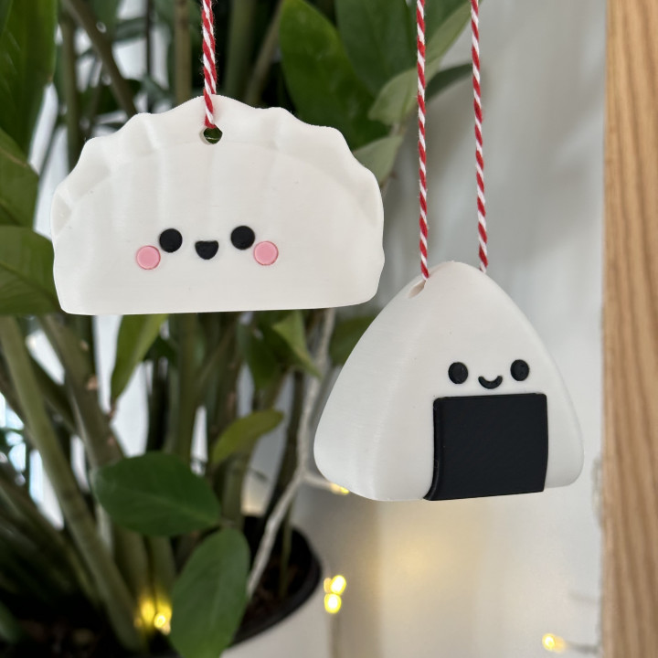 5 Kawaii Dumplings - Christmas Tree Ornaments