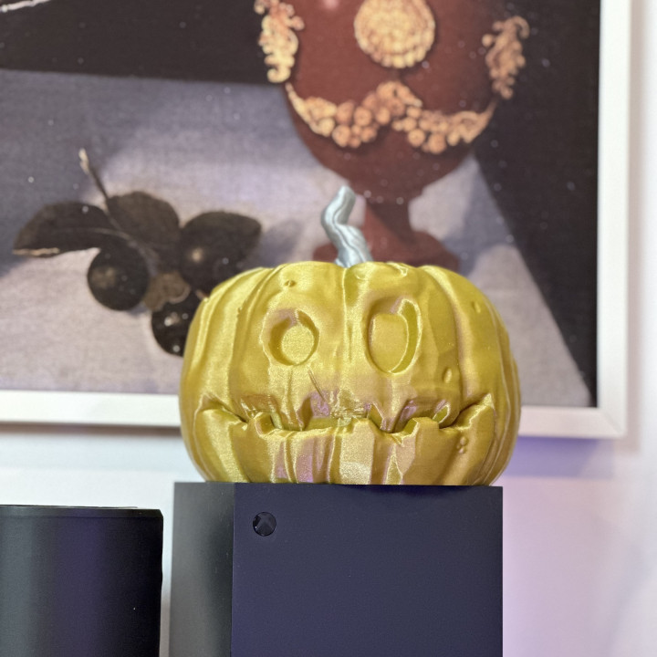 Articulated Pumpkin Bucket - Print-in-Place image