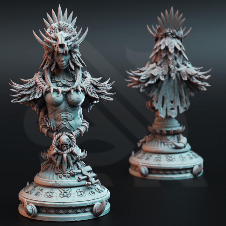 BUST Goliath Blood Shaman Priestess - Driga image