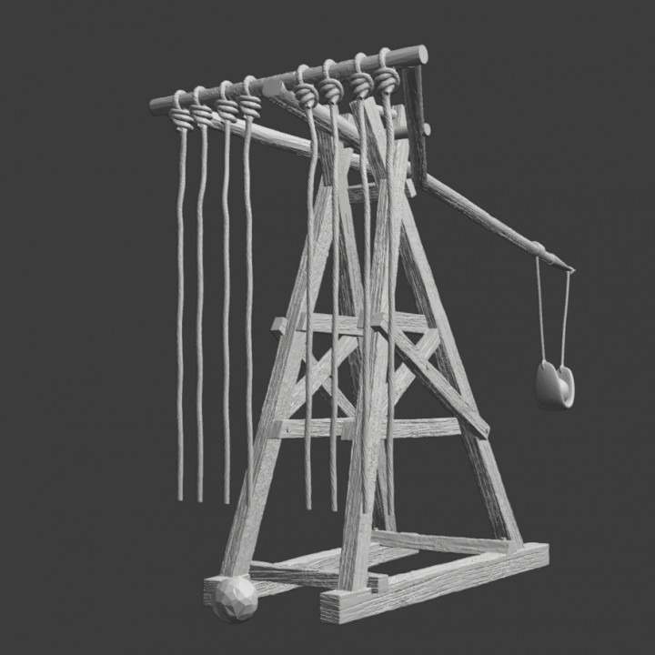 Mangonel Catapult - Wargaming prop image