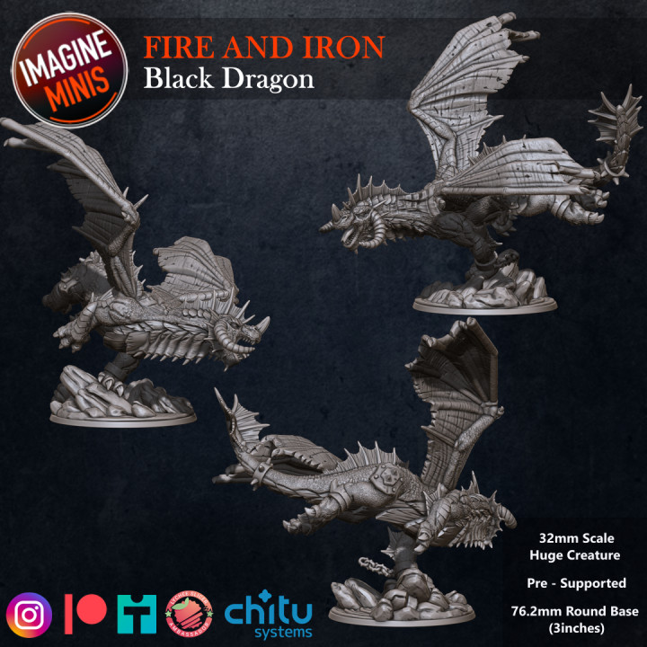Fire and Iron - Black Dragon image
