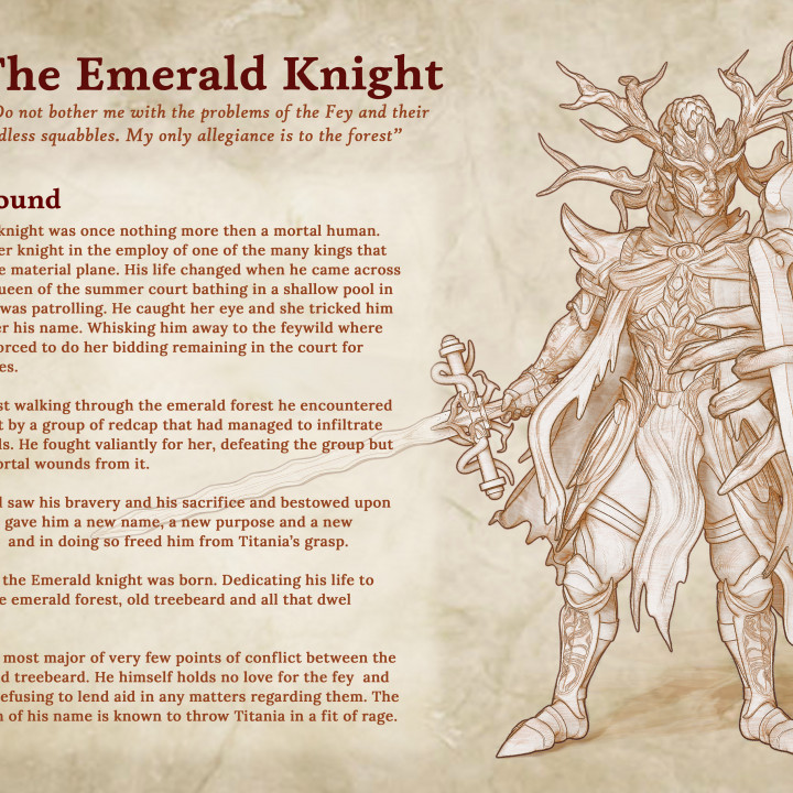 The Emerald Knight - 38mm image