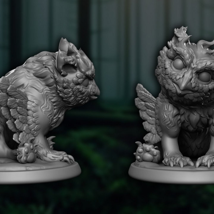 Owlbear cub - MiniMonstrosities - 28mm image