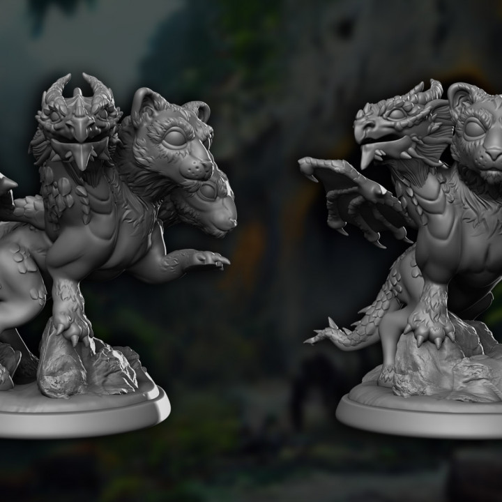 Chimera Cub - MiniMonstrosities - 28mm image