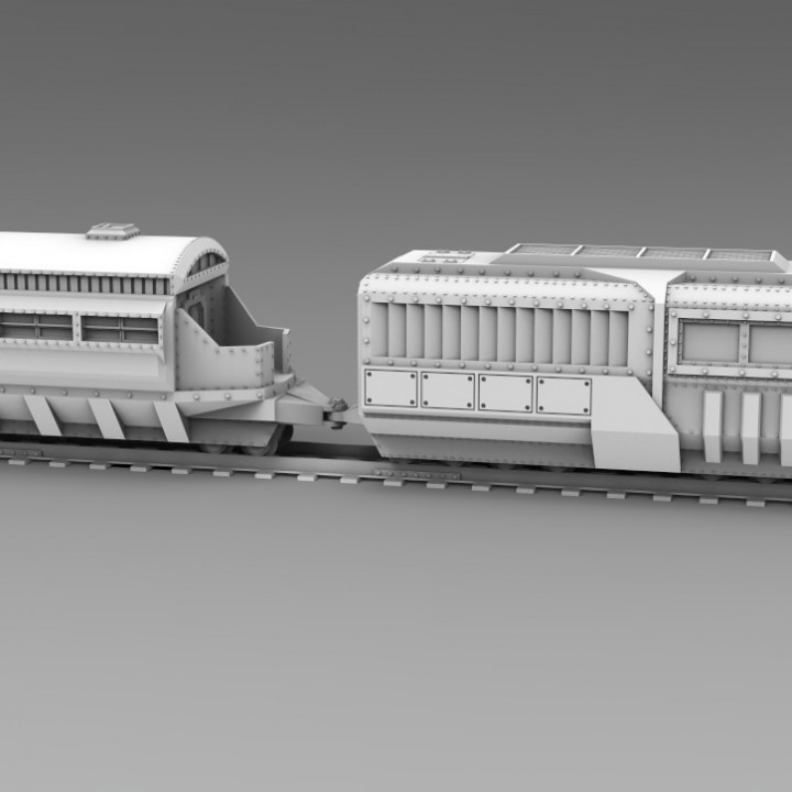 Civilian Train (Engine and Passenger Car) image