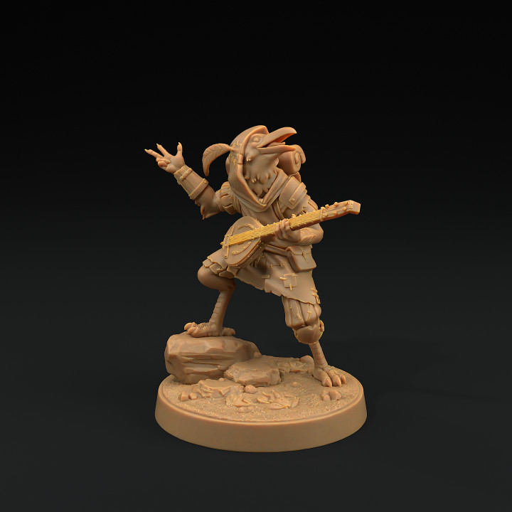 Can Can, Ravenfolk Bard | PRESUPPORTED | Scrap Slap Goblin Tribes image