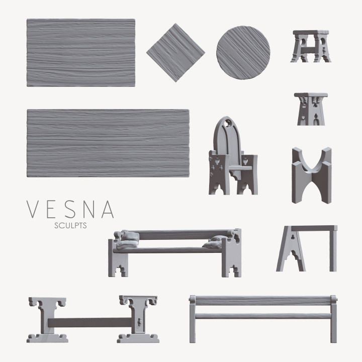 MEDIEVAL FURNITURE PACK