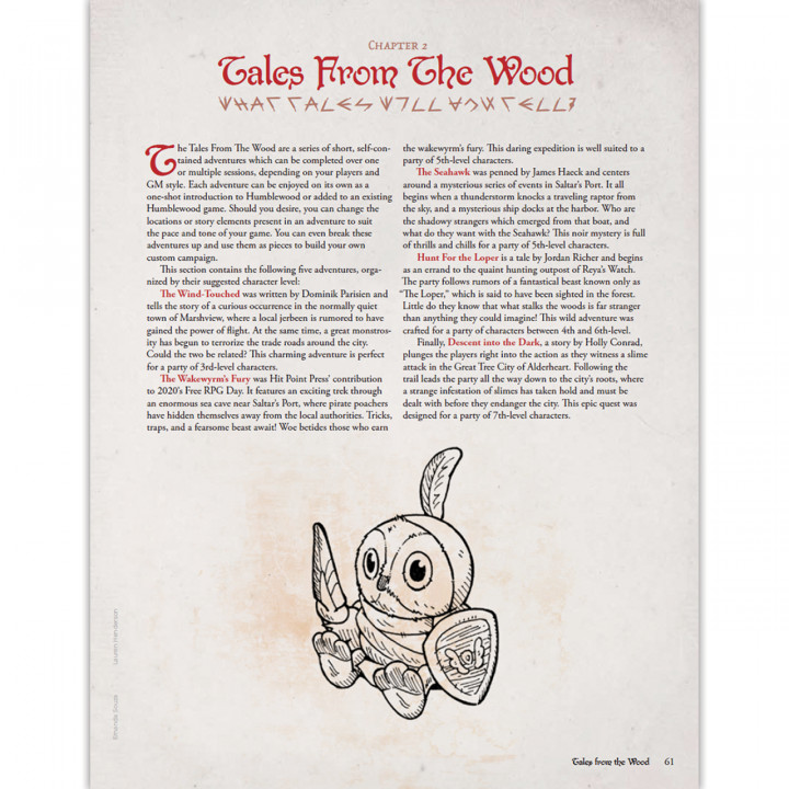 Humblewood Tales (PDF) + Full Miniature Bundle (STL) image