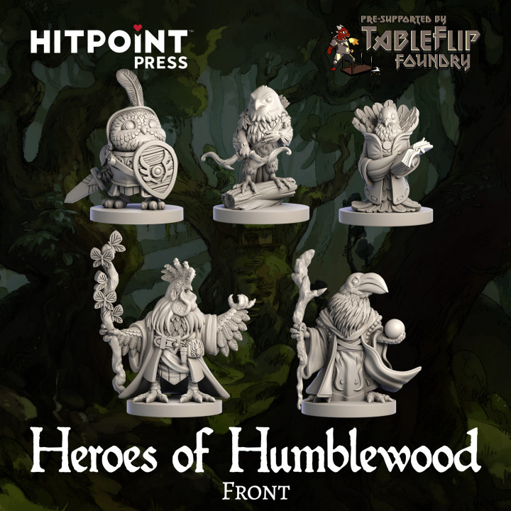 Humblewood Campaign Setting (PDF) + Full Miniature Bundle (STL) image