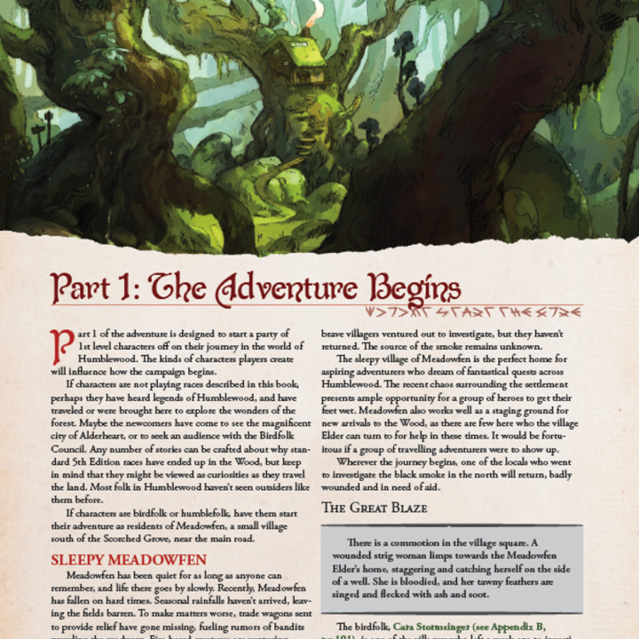 Humblewood Campaign Setting (PDF) + Full Miniature Bundle (STL) image