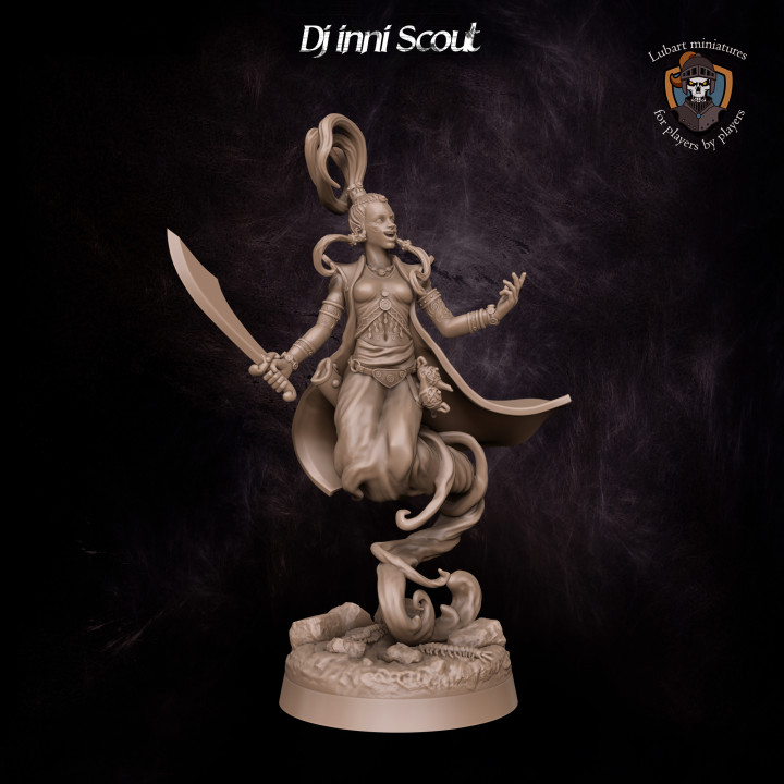 3D Printable Djinni Scout By Lubart Miniatures