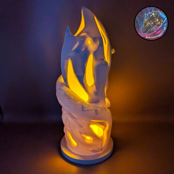 Dragon Fire Tower Lamp image