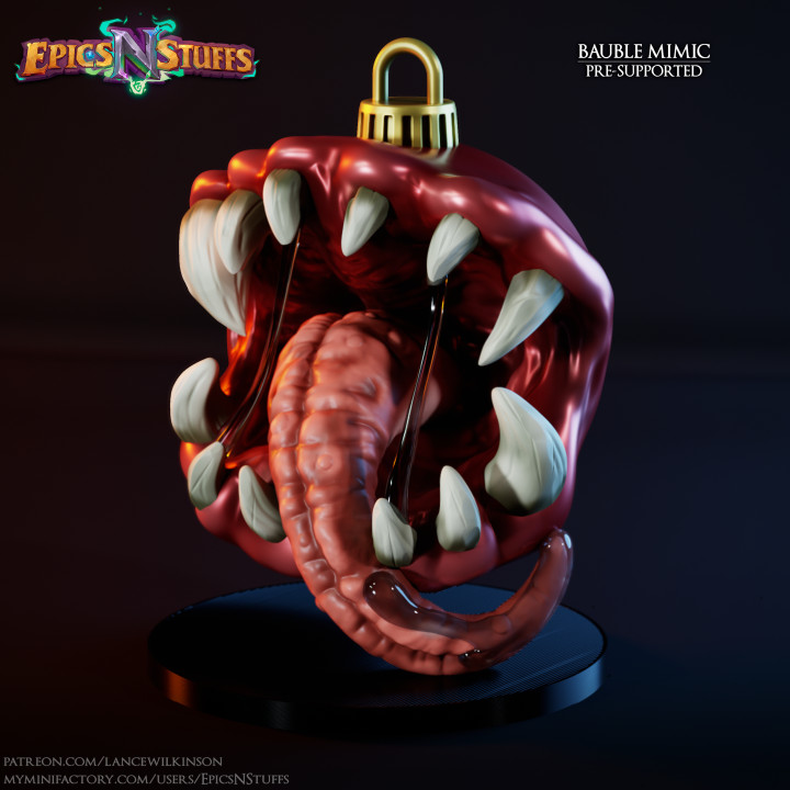 Bauble Mimic Miniature - Pre-Supported image