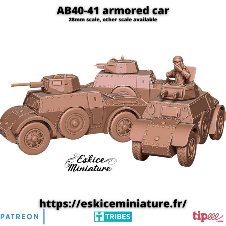 AB40/41 italian armored car - 28mm image