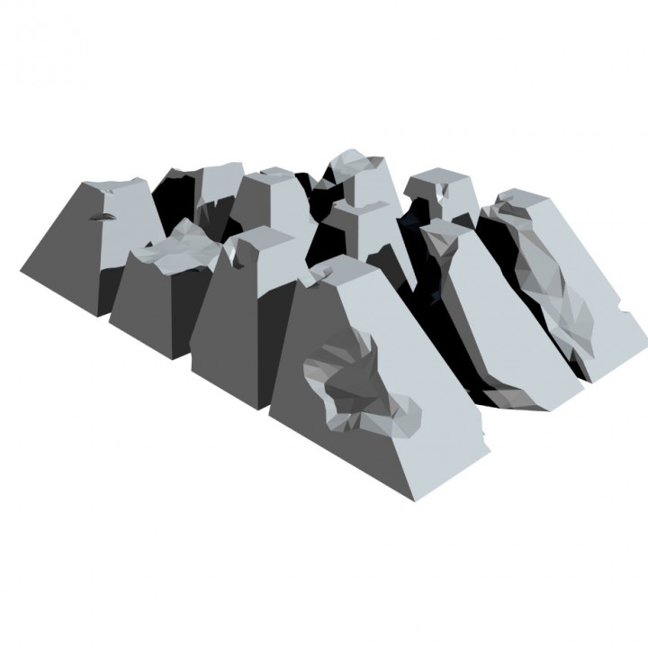 Damaged Dragon Teeth 28/32mm Scale
