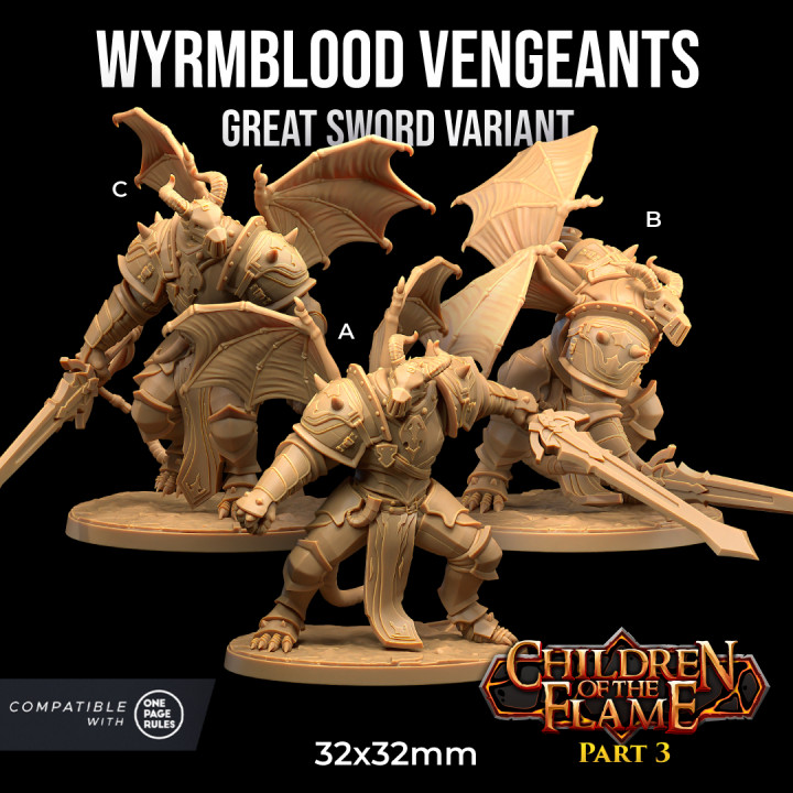 Wyrmblood Vengeants | PRESUPPORTED | Children of the Flame Part 3 image