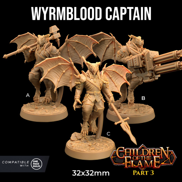 Wyrmblood Captain | PRESUPPORTED | Children of the Flame Part 3 image