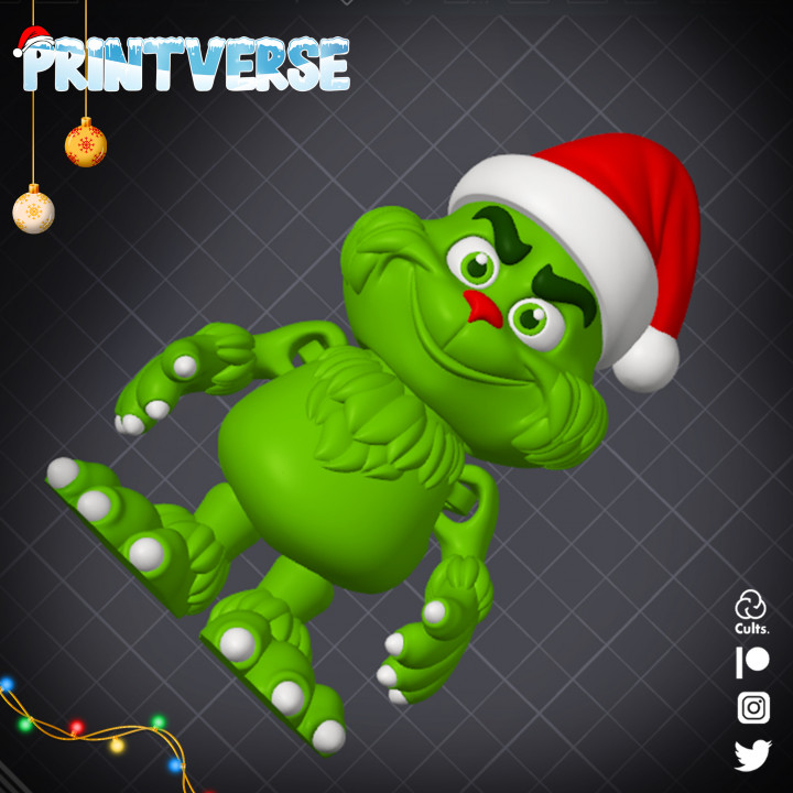 Flexy Print In Place Grinch image