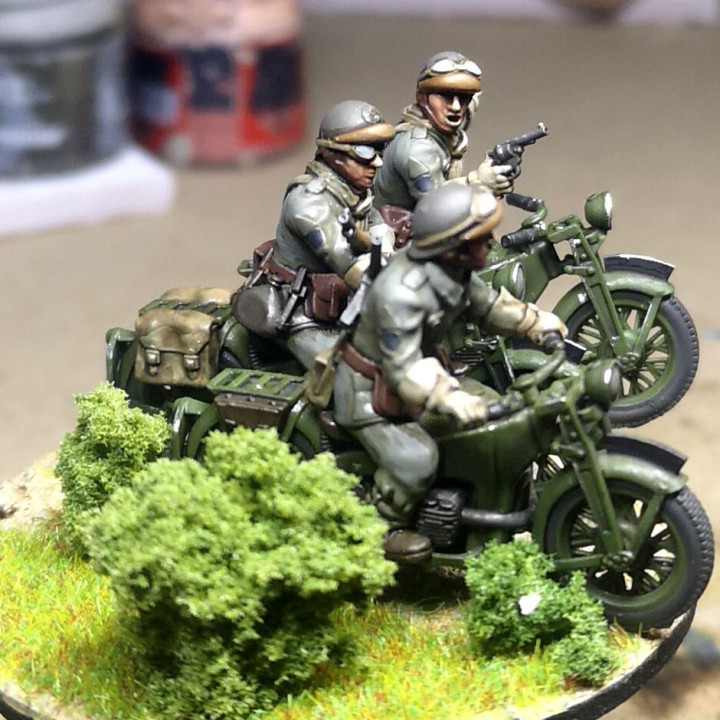 28mm 1940 french fusiliers motocyclistes (DLM or GRDI) 3 image