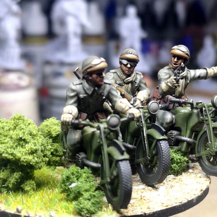 28mm 1940 french fusiliers motocyclistes (DLM or GRDI) 3 image