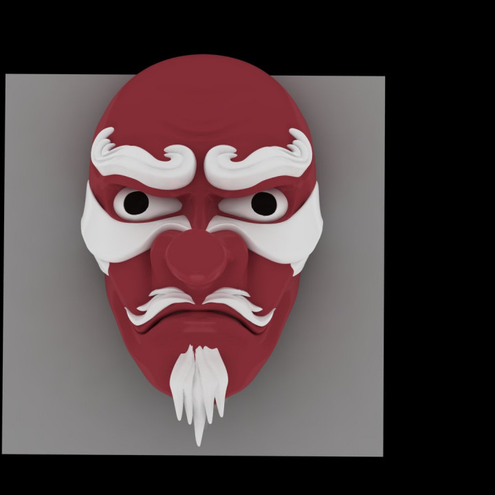 Face Mask - Samurai Mask - Halloween Costume Cosplay image