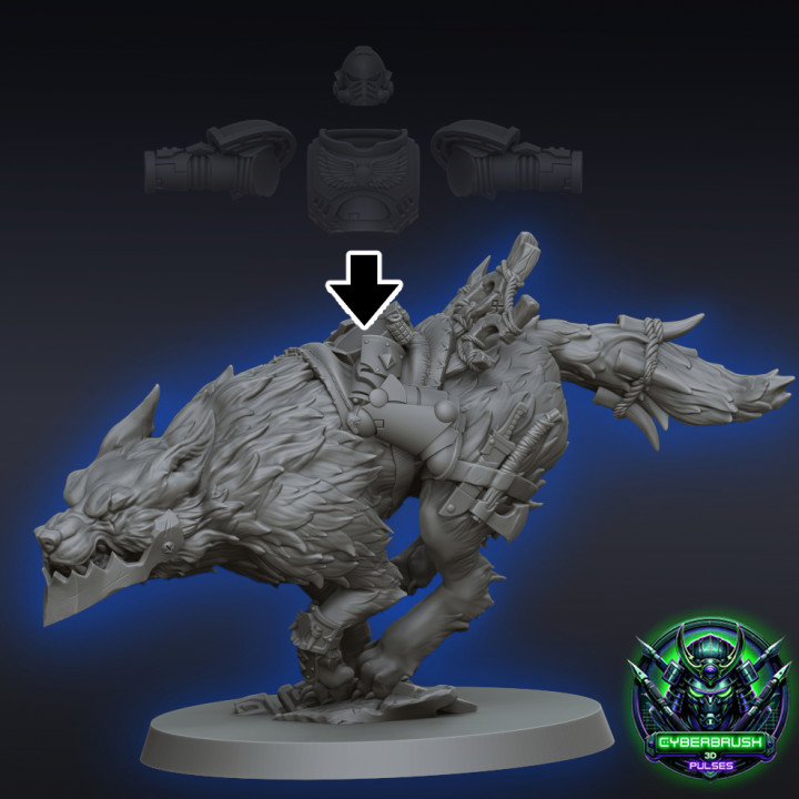 Space Viking Wolf rider BUILDER 1