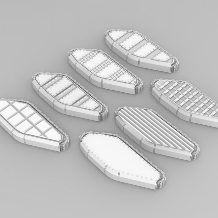 Rogue Pattern Heavy Armored Tracks for Medium Tanks 28/32mm Scale image