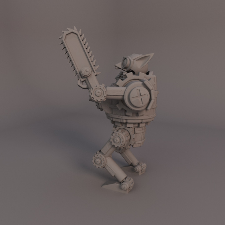 Goblin Bucket Fighter with chainsaw