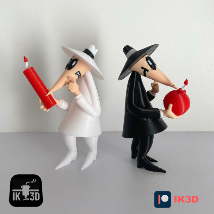 SPY VS. SPY ブックエンドセット 500個限定 MADmagazine 3D Printable SPY VS SPY BUNDLE - INCLUDES 3MF by IK3D